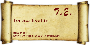 Torzsa Evelin névjegykártya