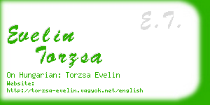 evelin torzsa business card